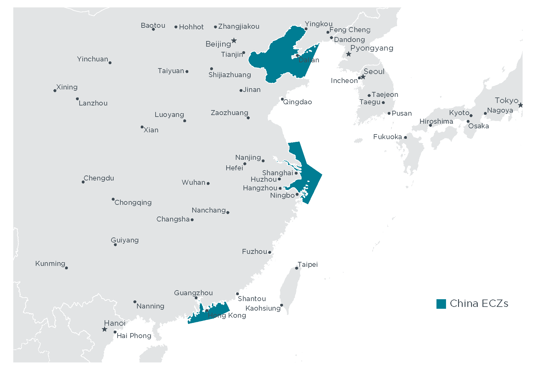 domestic emission control areas in China